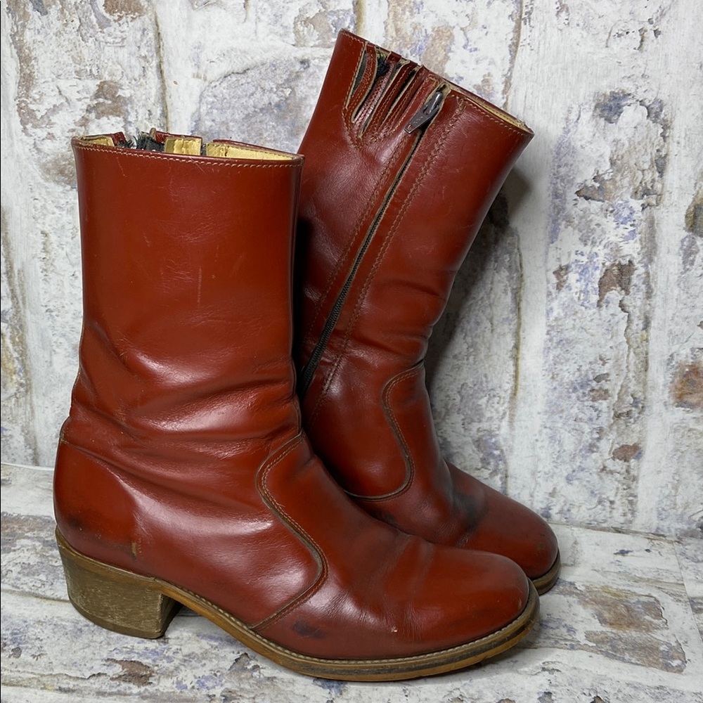 Vintage Frye Mid Campus Boots